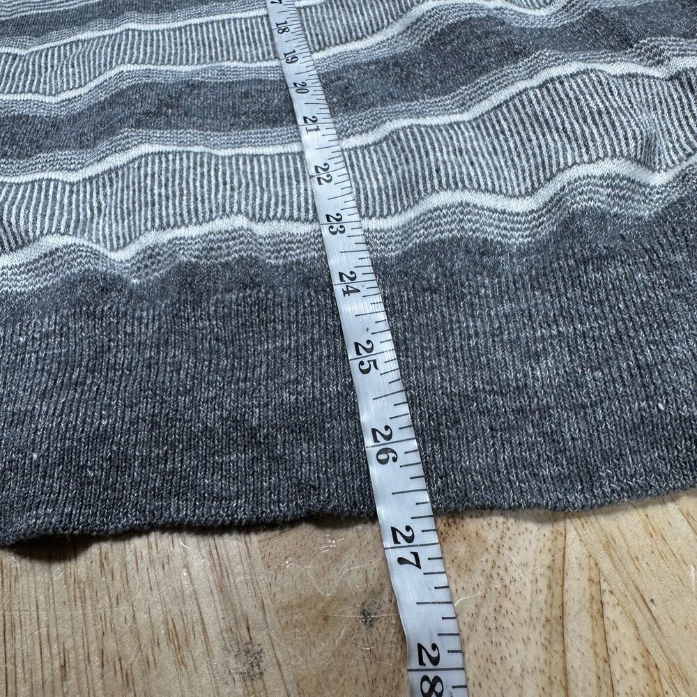 Peter Millar NWOT Keys Striped Linen and Merino Wool Blend Sweater Gray Size M - Picture 8 of 8